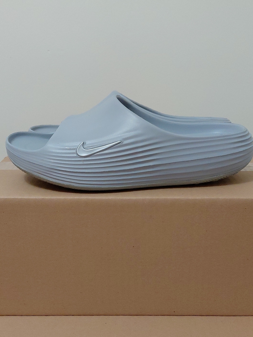 Nike Men's Reactx Rejuvin8 Slides. Size 13. Color Wolf Grey. Worn Once.